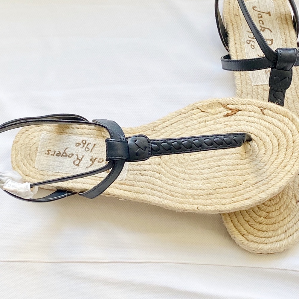 Jack Rogers Navy Sandals 6.5 NWT